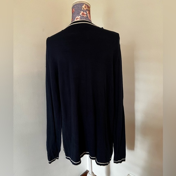 White and Blue Cardigan/ Light Sweater - Picture 4 of 4